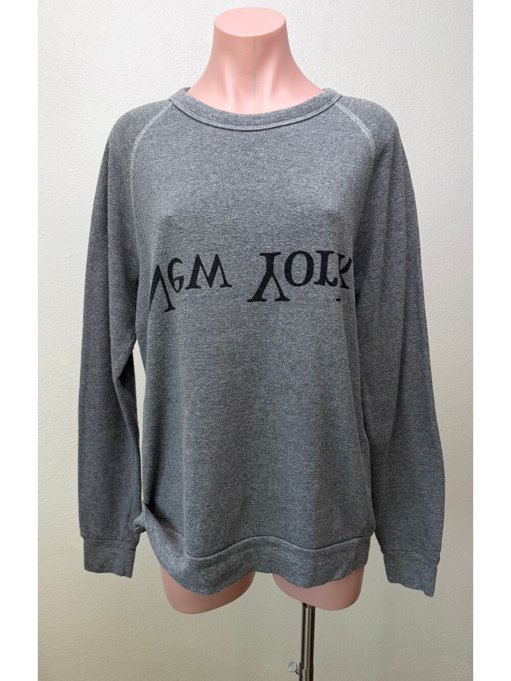 Assembly New York Gray Logo Sweatshirt Womens M
